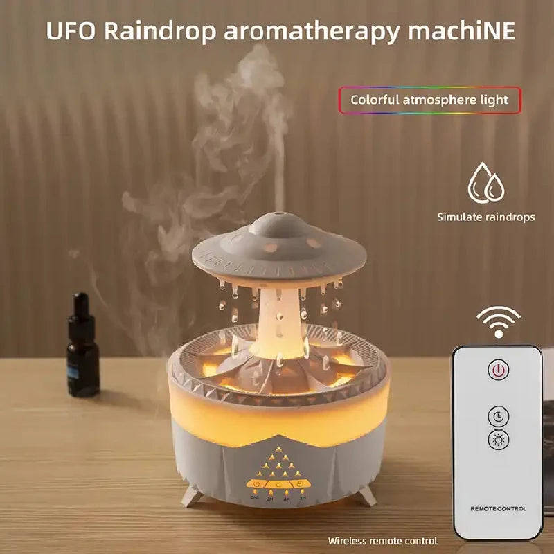 Humificador Rain Drop Air Humidifier Essential Oil Diffuser