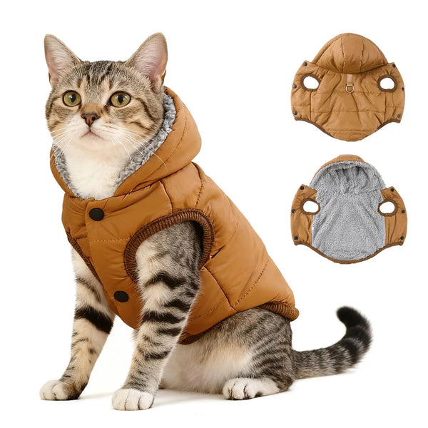 Cozy Hooded Pet Jacket