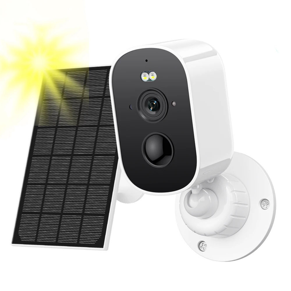 Cámara de seguridad exterior con energía solar