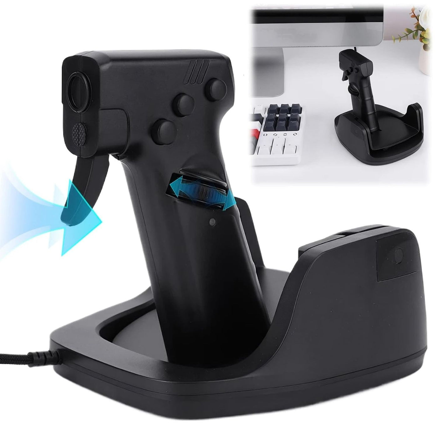Ratón vertical para juegos con diseño de pistola Gun Style Vertical Gaming Mouse