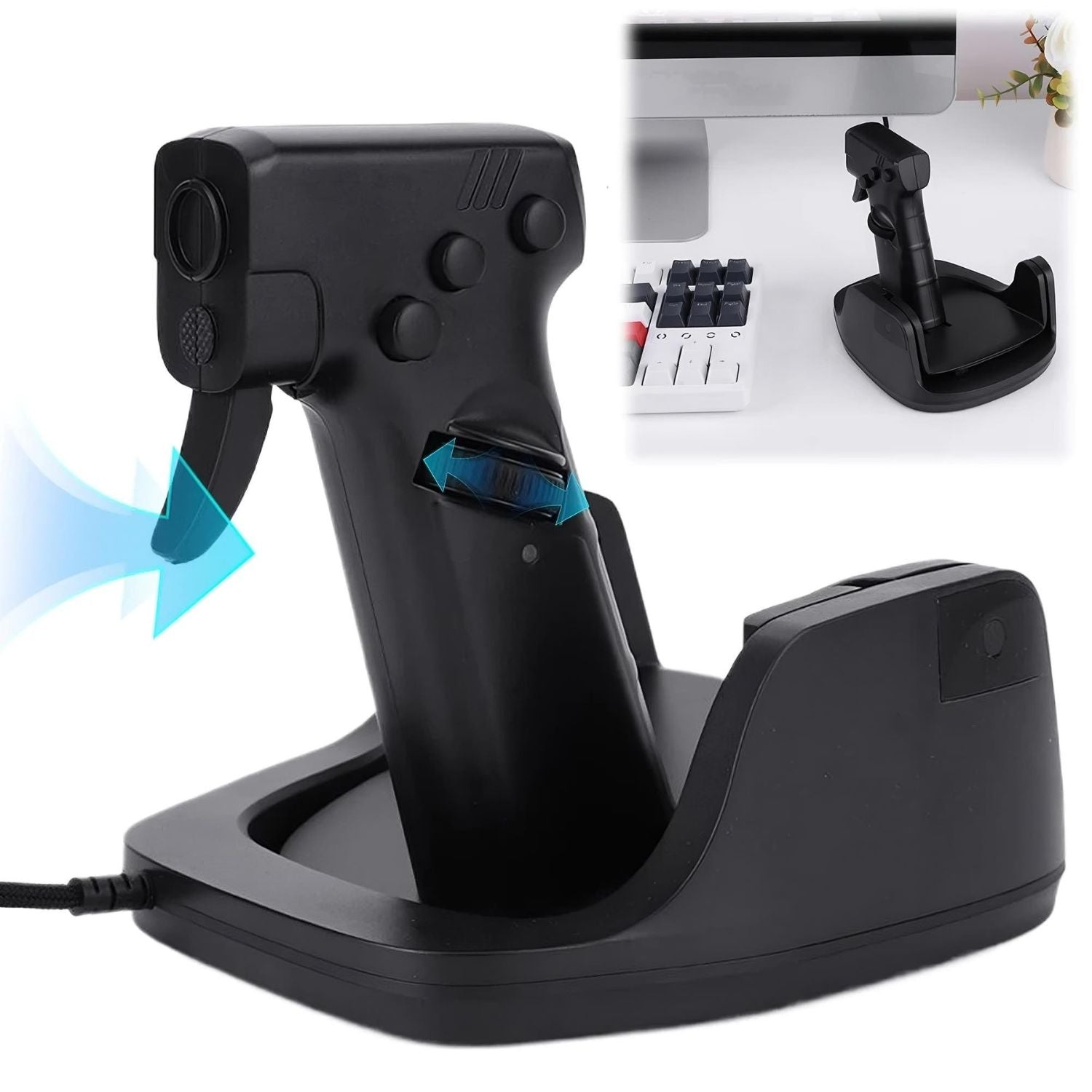 Ratón vertical para juegos con diseño de pistola Gun Style Vertical Gaming Mouse