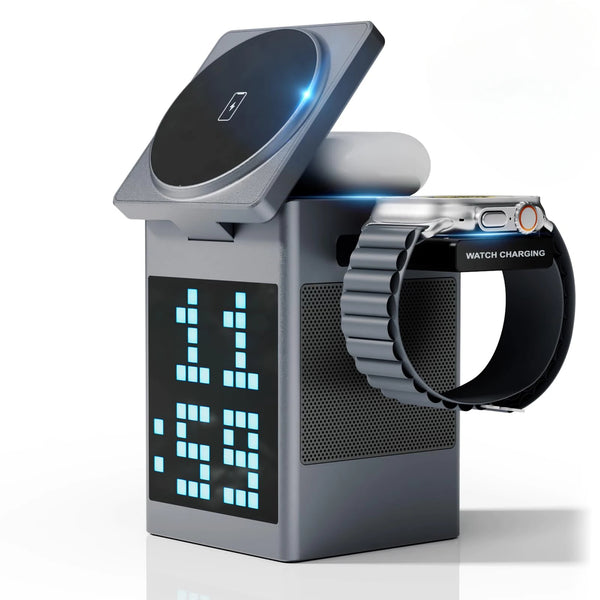 6-in-1 Magnetic Wireless Charger & Speaker