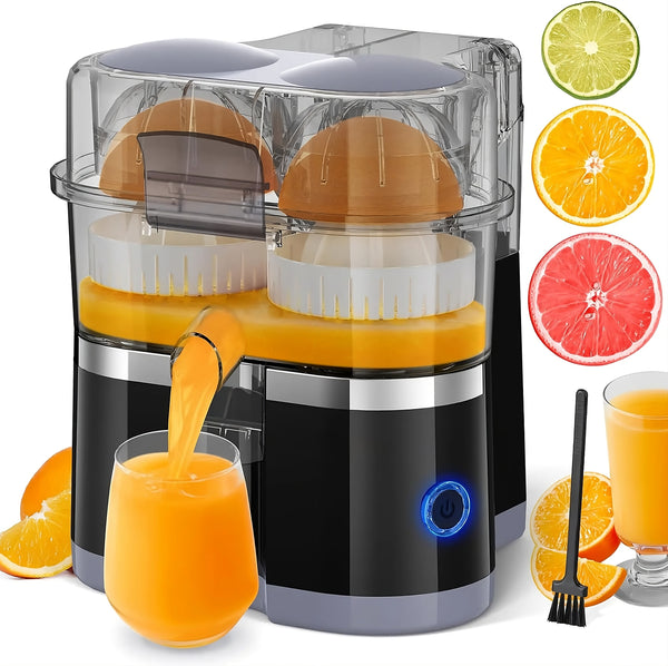 Extractor de jugos eléctrico de doble cabezal