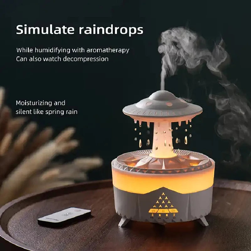 Humificador Rain Drop Air Humidifier Essential Oil Diffuser
