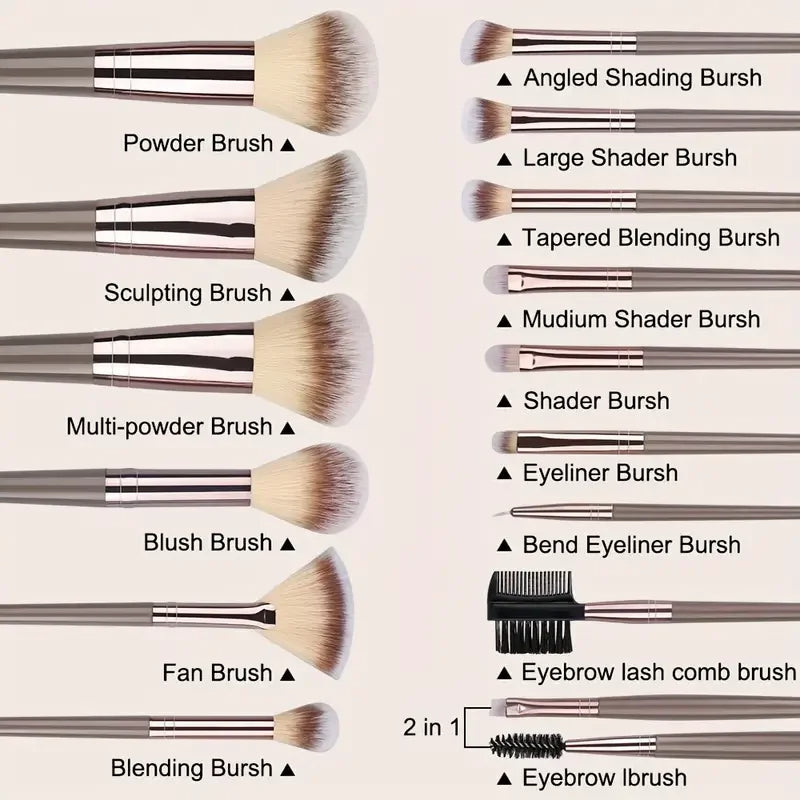 Juego de brochas de maquillaje