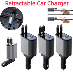 Cargador retractil para auto  Retractable Car Charger