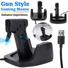 Ratón vertical para juegos con diseño de pistola Gun Style Vertical Gaming Mouse