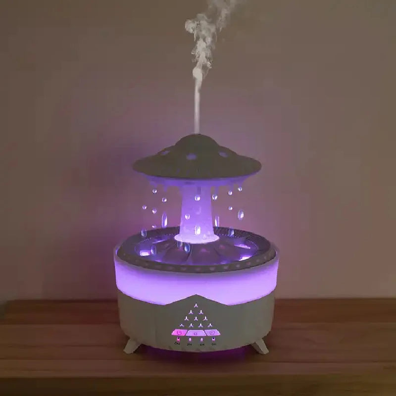 Humificador Rain Drop Air Humidifier Essential Oil Diffuser
