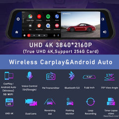 Pantalla del espejo retrovisor de la cámara del salpicadero Dash Cam Mirror Screen
