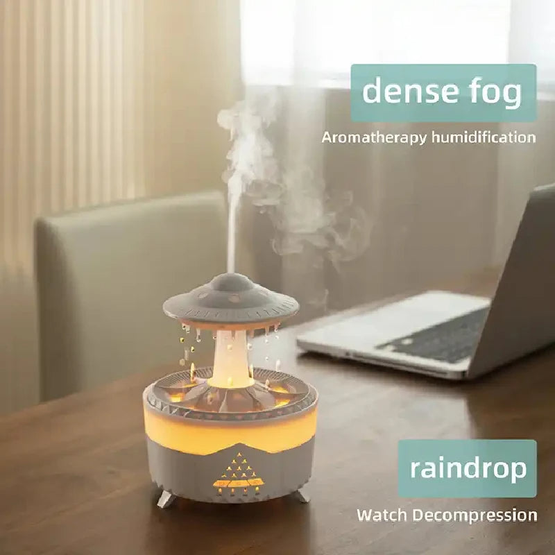 Humificador Rain Drop Air Humidifier Essential Oil Diffuser