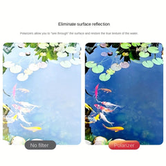 Lente de 52mm Clip-On CPL Phone Lens Filter