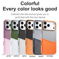 iPhone Leather Fabric Case