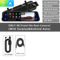 Pantalla del espejo retrovisor de la cámara del salpicadero Dash Cam Mirror Screen