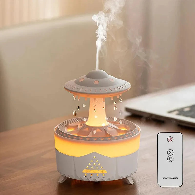 Humificador Rain Drop Air Humidifier Essential Oil Diffuser