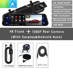 Pantalla del espejo retrovisor de la cámara del salpicadero Dash Cam Mirror Screen