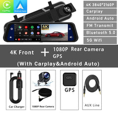 Pantalla del espejo retrovisor de la cámara del salpicadero Dash Cam Mirror Screen